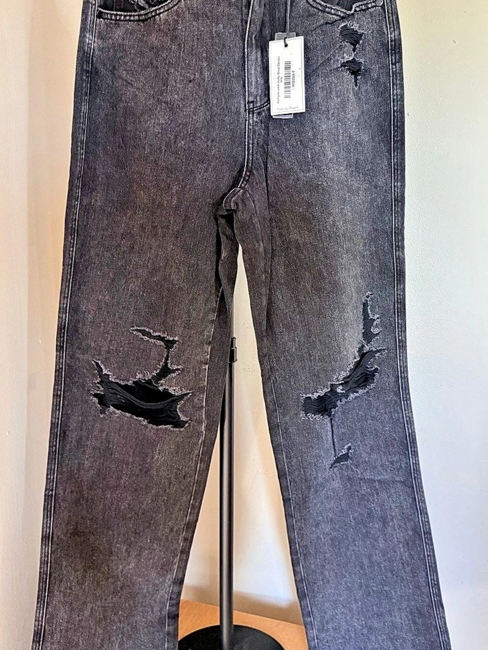 Judy Blue Rigid Magic High Rise Straight Jeans Black Waist 7/28